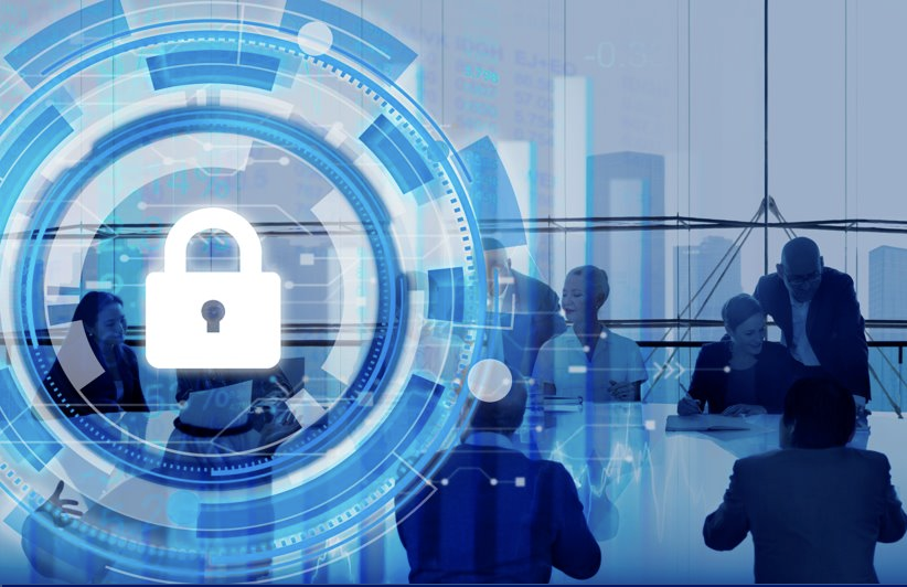 Executive board room meeting on cyber value